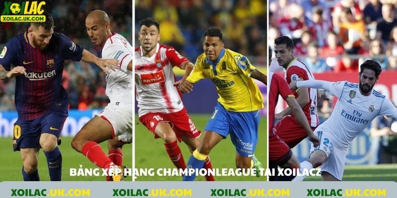 Cập nhật thứ hạng của các đội tại Champions League một cách chính xác